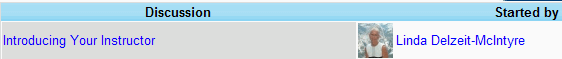 Sample of a Forum Posting