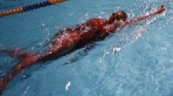 Picture of swimming with correct breathing position